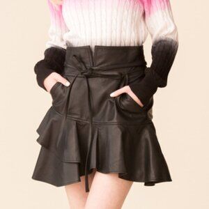 Fantastic Marissa Webb Soraya leather skirt new with tags